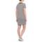 343DY_2 Specially made Striped Knit Dress - Short Sleeve (For Women)