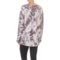 257KY_2 Specially made Tie-Dye French Terry High-Low Shirt - Long Sleeve (For Women)