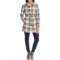 9811X_3 Specially made Virgin Wool Plaid Shirt Jacket - Belted (For Women)