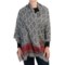 9773Y_4 Specially made Wool Border Print Scarf (For Women)