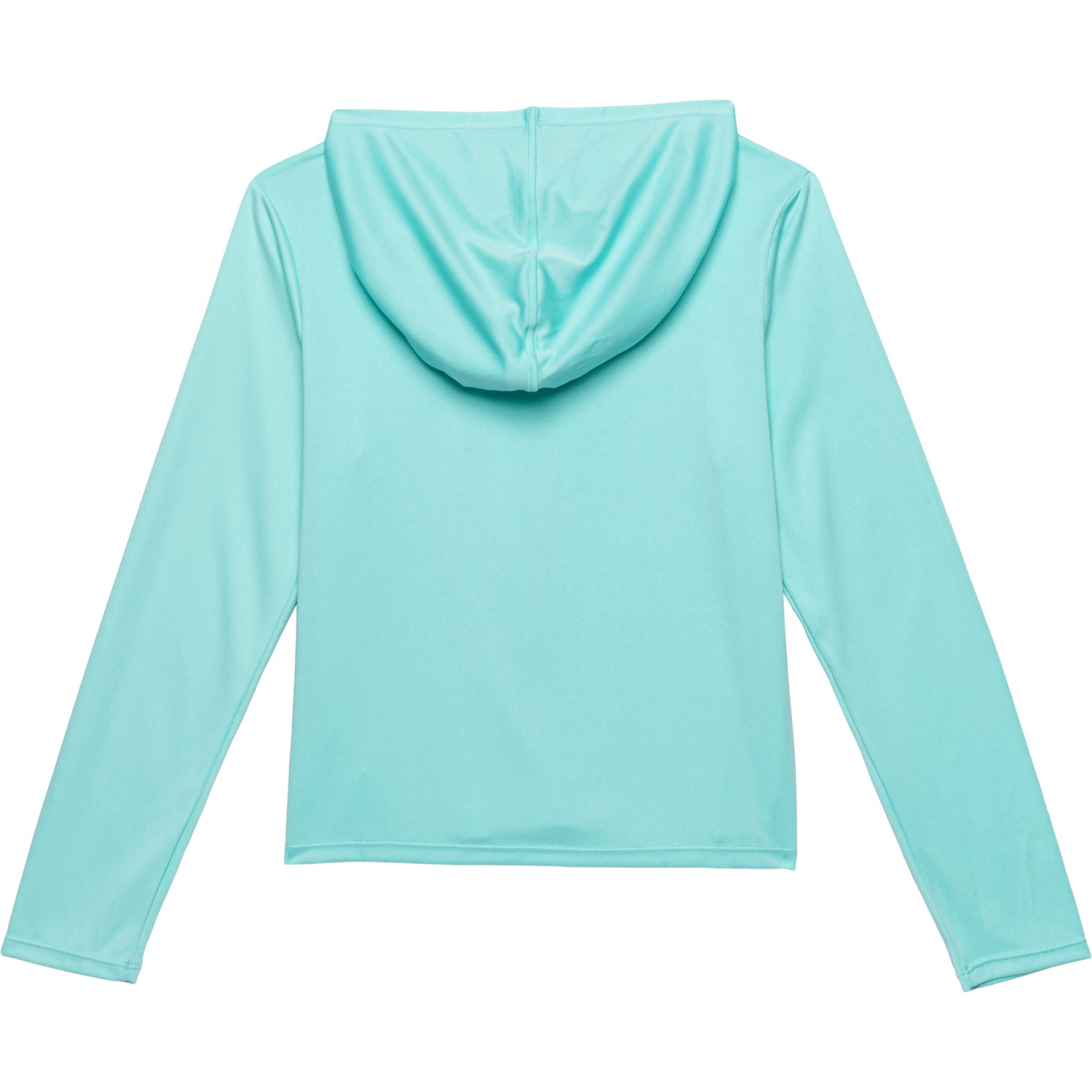 Speedo Big Girls Hooded Rash Guard - UPF 50+, Long Sleeve
