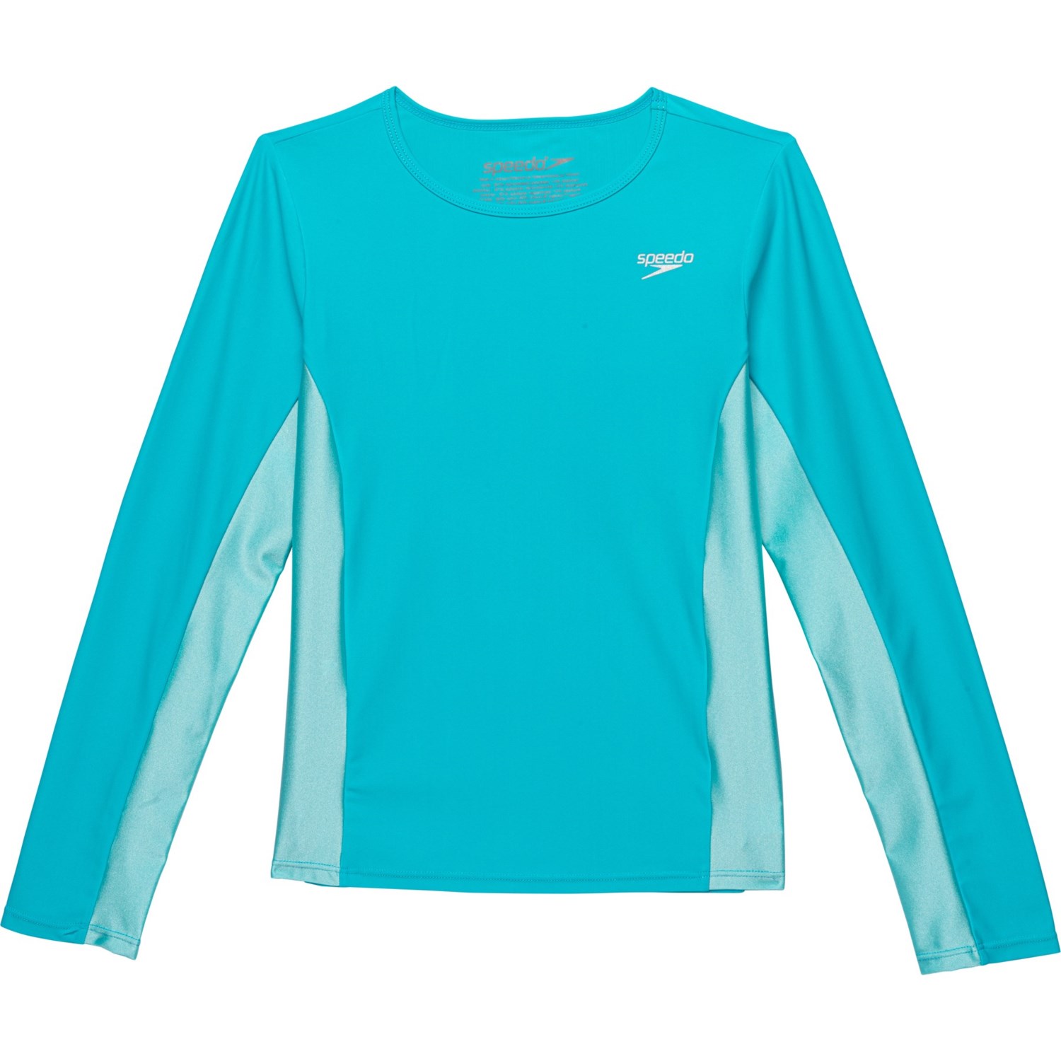 Speedo Long Sleeve Rash Guard UV SKINZ Active Zip Up Rash Guard