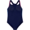 8DUJW_2 Speedo Big Girls Spliced Racerback One-Piece Swimsuit - UPF 50+