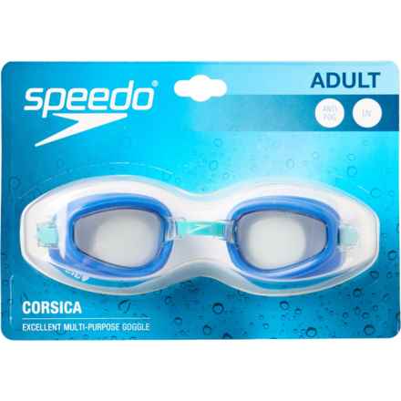 Speedo Corsica Swim Goggles (For Men and Women) in Blue