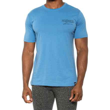 Speedo Graphic Swim T-Shirt - UPF 50+, Short Sleeve in Blue Revival