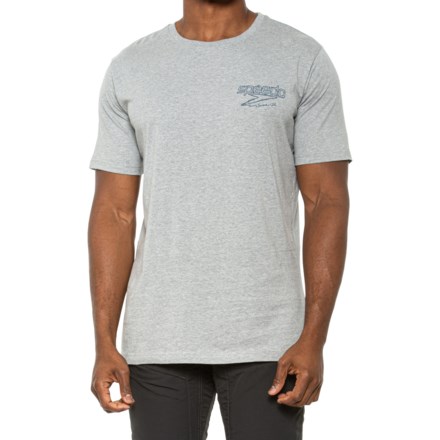Speedo Graphic Swim T-Shirt - UPF 50+, Short Sleeve in Heather Grey