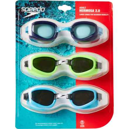 Speedo Hermosa 2.0 Swim Goggles - 3-Pack (For Men and Women) in Multi