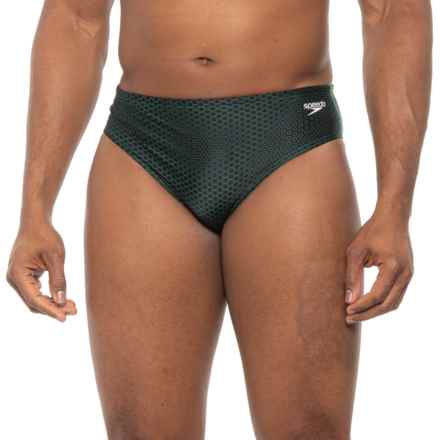 Speedo Hex Breaker Swim Briefs - UPF 50+ (For Men) in Bright Green