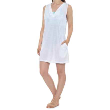 Speedo Hooded Dress Swimsuit Cover-Up - UPF 50+, Sleeveless in White