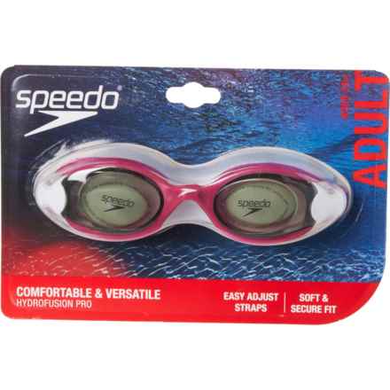 Speedo Hydrofusion Swim Goggles in Razzamataz/Steel