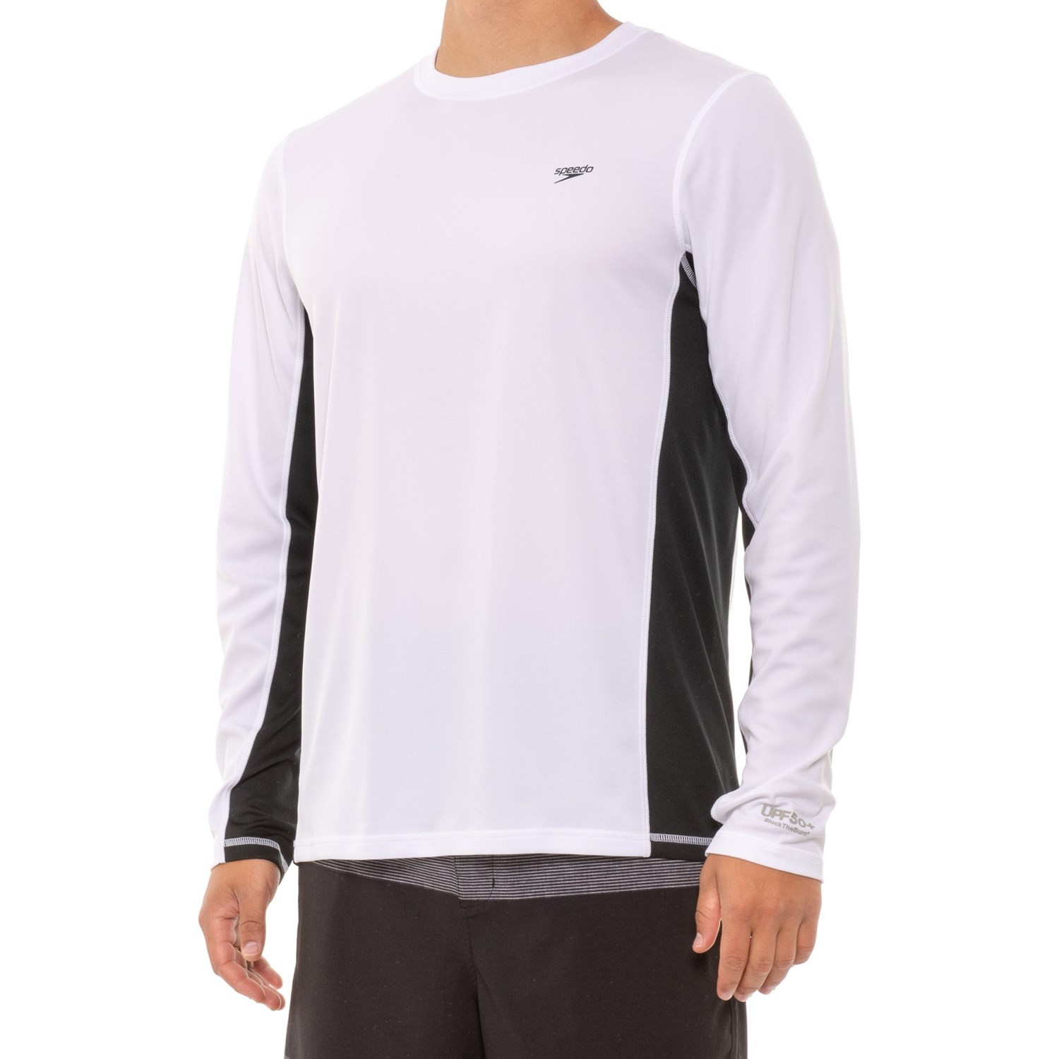 speedo long sleeve swim tee