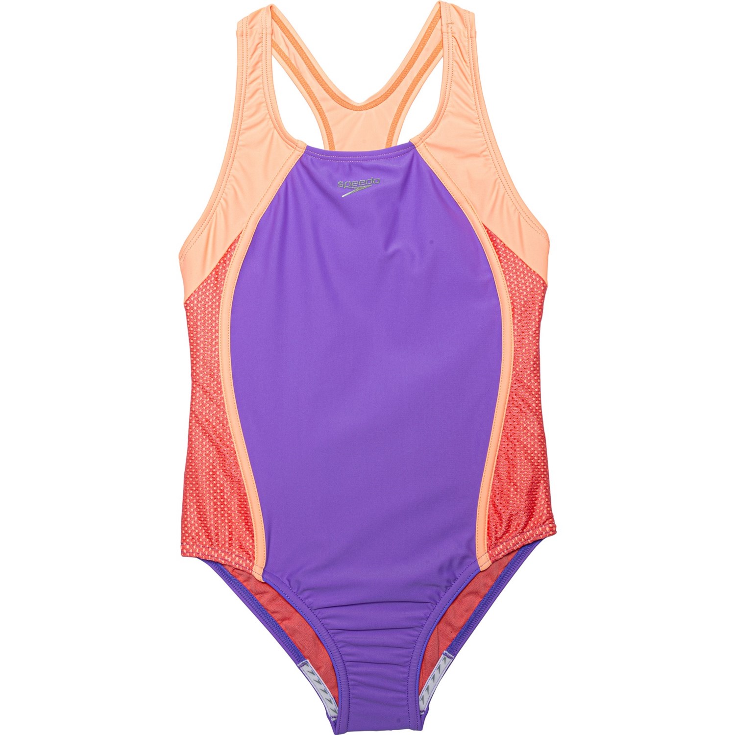 Speedo Mesh Thick Strap One Piece Swimsuit For Big Girls Save 45