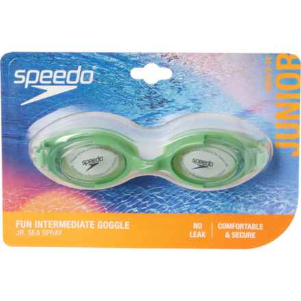 Speedo Sea Spray Jr. Goggles (For Boys and Girls) in Green