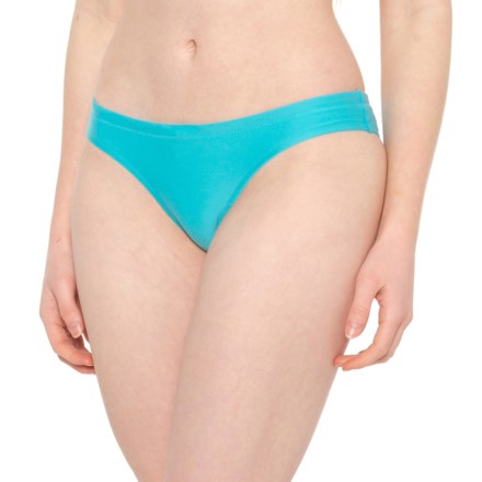 Speedo Solid Cheeky Hipster 440 Bikini Bottoms - UPF 50+ in Blue Atoll