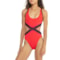 Speedo Solid Convertible Cutout One-Piece Swimsuit in Watermelon