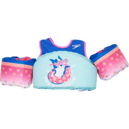 Speedo Splash Jammer Type V PFD Floatie Vest (For Boys and Girls) in Pink/Blue