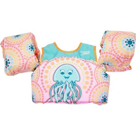 Speedo Splash Jammer Type V PFD Floatie Vest (For Boys and Girls) in Pink/Orange/Blue