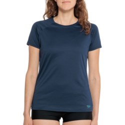 Speedo Swim T-Shirt - UPF 50+, Short Sleeve in Navy