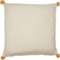 692KX_2 Spencer Mustard-Grey Everret Textured Throw Pillow - 20x20”, Feathers