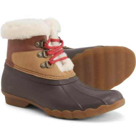 Sperry Big Girls Alpine Saltwater Duck Boots in Tan