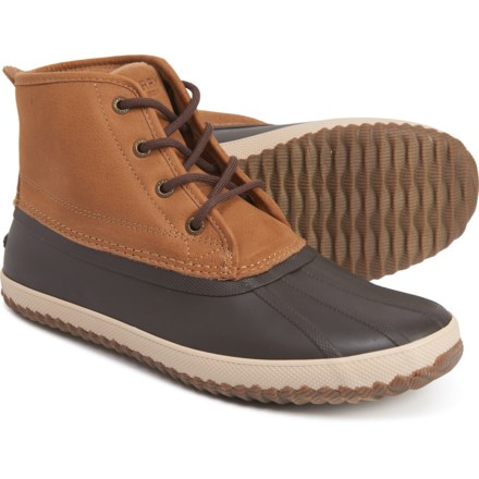 sperry cutwater deck boot tan navy