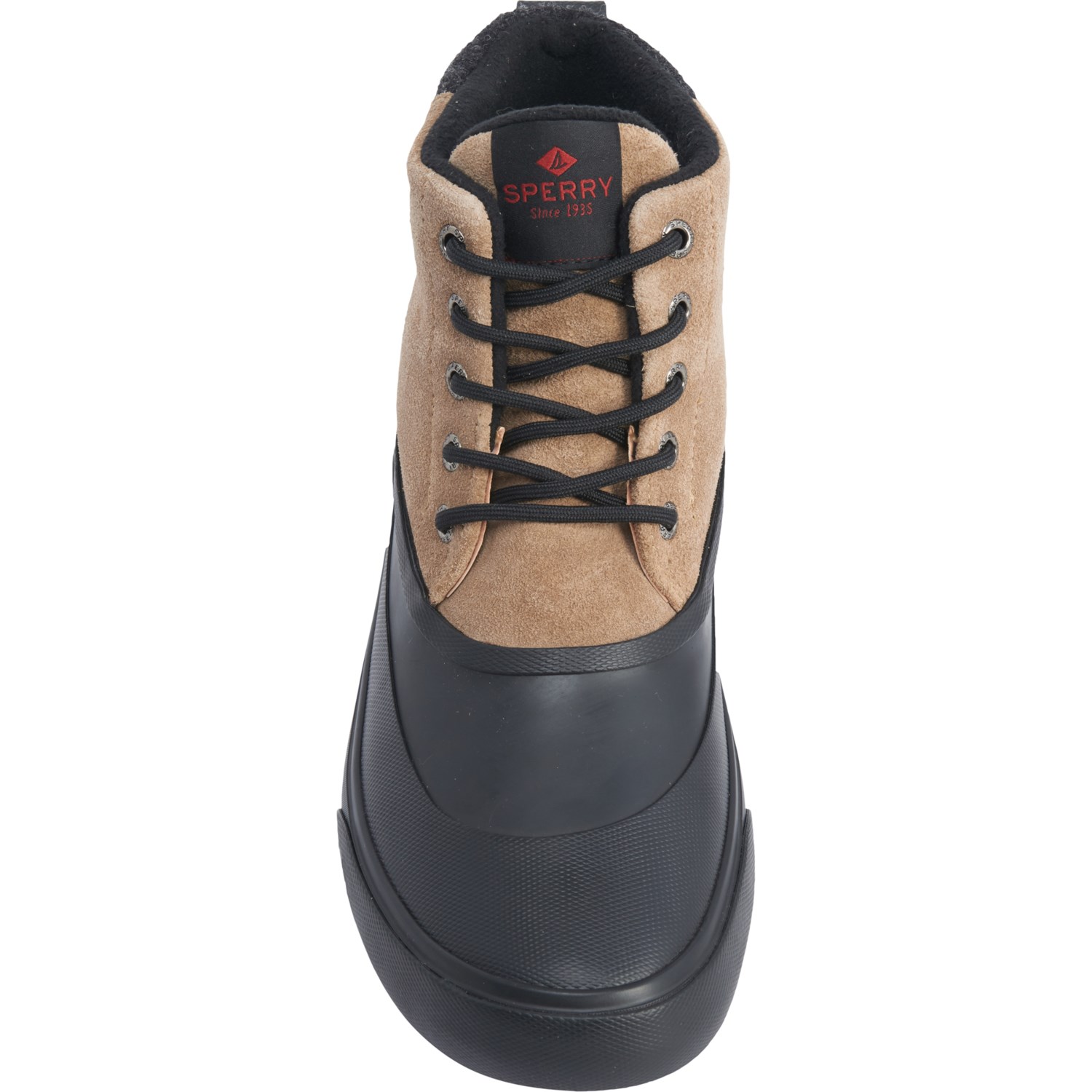 sperry cutwater deck boot tan navy