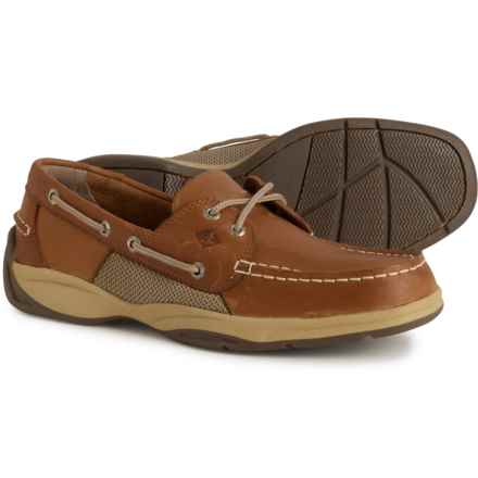 Sperry Intrepid Boat Shoes - Leather (For Men) in Dark Tan