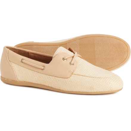 Sperry Mila Raffia Slim Flat Boat Shoes (For Women) in Natural