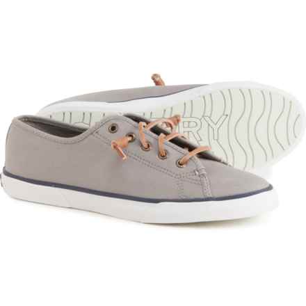 Sperry Pier View Canvas Sneakers (For Women) in Grey