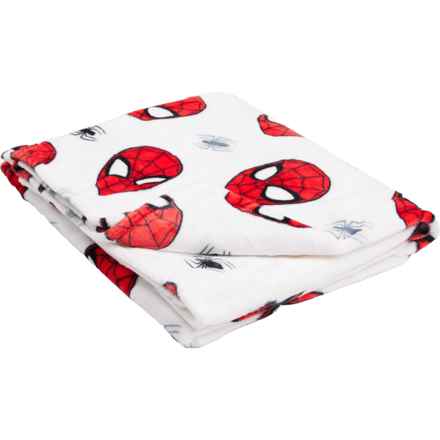 Spiderman Oversized Fleece Throw Blanket - 60x70” in White Multi