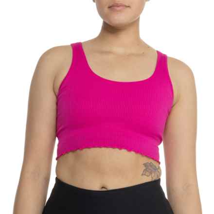Spiritual Gangster Amor Crop Tank Top in Magenta