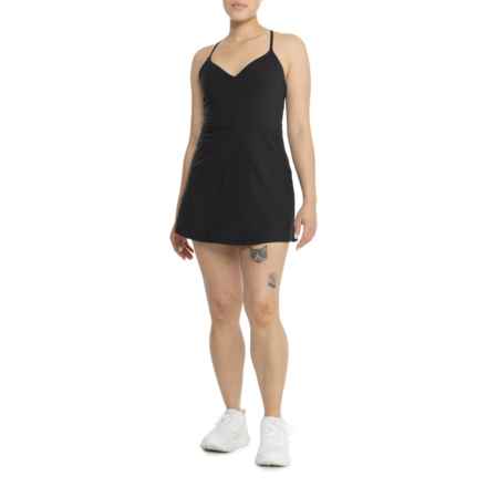 Spiritual Gangster Jet Active Dress - Built-In Liner, Sleeveless in Black