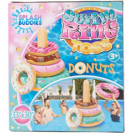 SPLASH BUDDIES Inflatable Donut Ring Toss Game - 33” in Multi