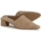 Splendid Lyn Heeled Mule Shoes - Suede (For Women) in Ermine