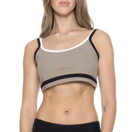 SPLITS59 Eva Rigor Sports Bra - Low Impact in Latte/Black