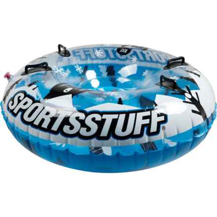 SPORTSSTUFF Timber Bear 3D Clear Top Inflatable Snow Tube (For Boys and Girls) in Blue/White/Black