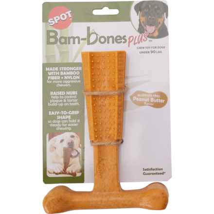 Spot Bam-bone Plus Dog Chew Toy - 7” in Peanut Butter