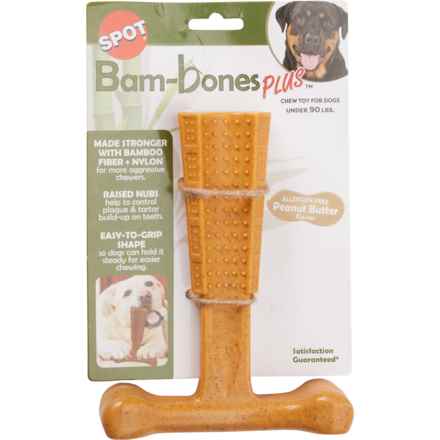 Spot Bam-bone Plus Dog Chew Toy - 7” in Peanut Butter