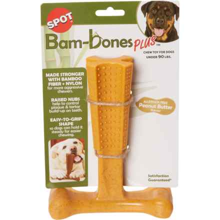 Spot Bam-bone Plus Dog Chew Toy - 7” in Peanut Butter