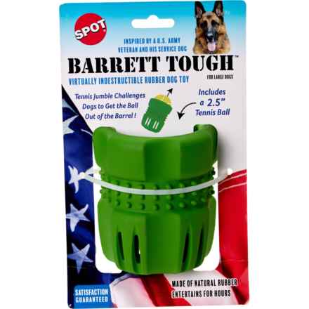 Spot Barret Tough Tennis Jumble Dog Toy - Large, 4” in Multi