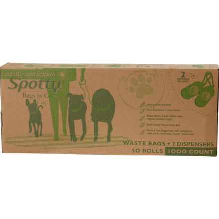 Spotty Bags to Go Dog Waste Bags with Dispensers - 1000-Count in Multi