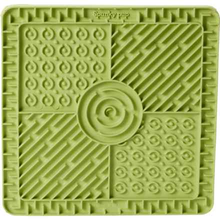 Spunky Pup Lick Pad for Pets in Green Square