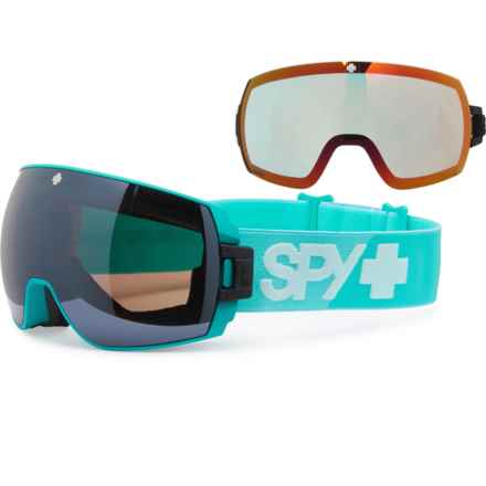 SPY Legacy SE Ski Goggles (For Men) in Colorblock 2.0 Turquoise/Happy Bronze Silver Spect