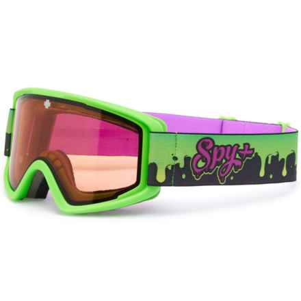 Spy Optic Crusher Elite Jr. Slime Ski Goggles (For Boys and Girls) in Ll Persimmon