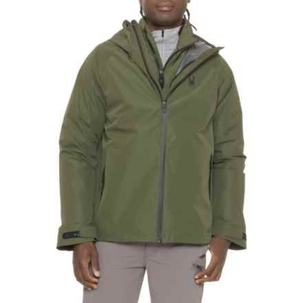 Spyder 3-in-1 Rain System Jacket - Waterproof, Insulated in Dusty Green