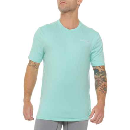 Spyder Active Peached Commuter T-Shirt - Short Sleeve in Acquatic Green Heather