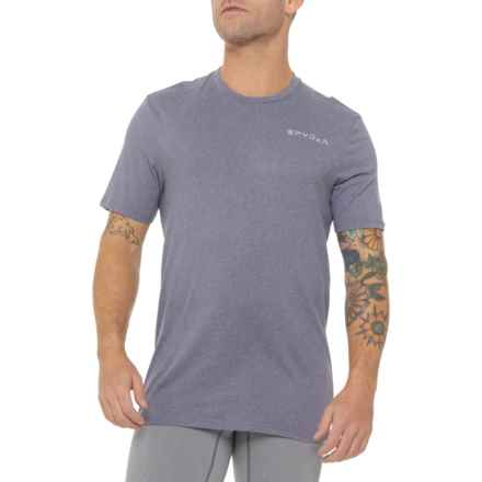 Spyder Active Peached Commuter T-Shirt - Short Sleeve in Dusty Navy Heather