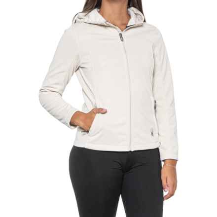 Spyder Alyce Hooded Soft Shell Jacket in Moonbeam Alloy