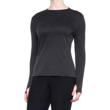 Spyder Base Layer Top - Crew Neck, Long Sleeve in Black