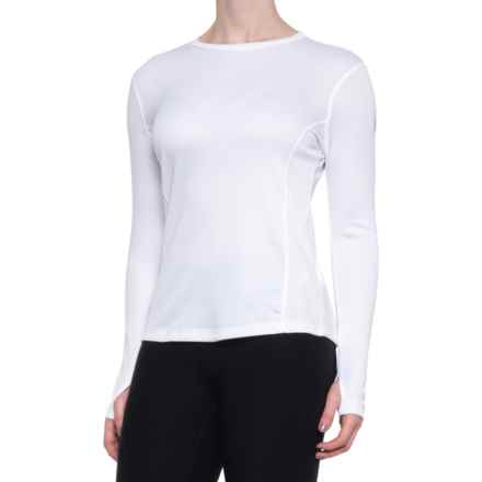 Spyder Base Layer Top - Crew Neck, Long Sleeve in White